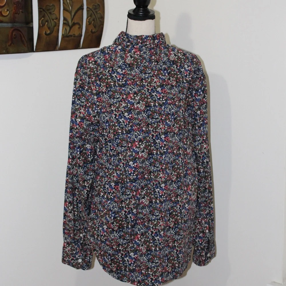 J. Crew, Flex Washed slim floral long sleeve shirt XLarge